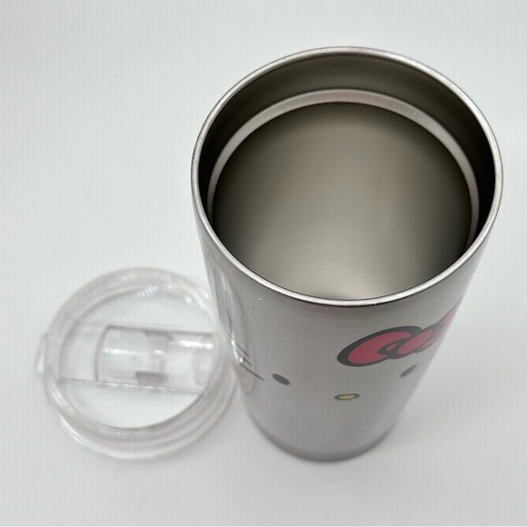 Sanrio Hello Kitty Face Stainless Steel Silver Tumbler - Picture 5 of 6